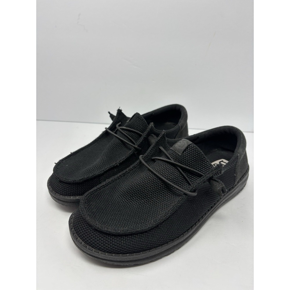 Hey Dude Wendy Funk Mono Black Women Shoes slip on size 8